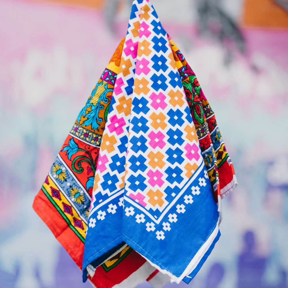 A decorated roti cloth