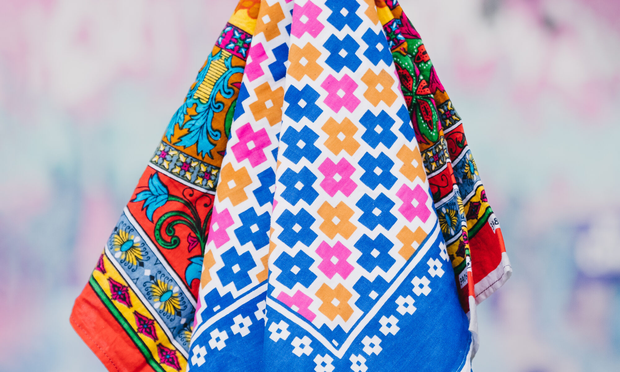 A decorated roti cloth