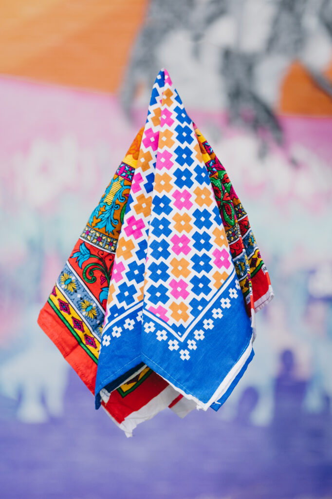 A decorated roti cloth