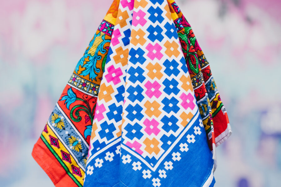 A decorated roti cloth